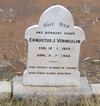 VERMEULEN Ernustus J. 1859-1942