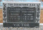 VICTOR Johannes Hendrik 1906-1981 & Susara Catherina Salomina 1913-1994