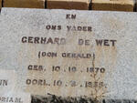 WET Gerhard, de 1870-1955