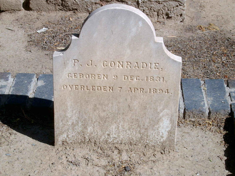 CONRADIE P.J. 1831-1894