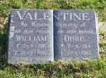 VALENTINE William 1910-1989 & Doris 1914-1983