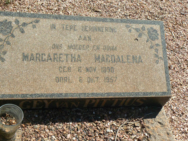 PITTIUS Margaretha Magdalena, Gey van 1890-1957