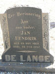 LANGE Jan Hendrik, de 1863-1957