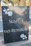 RENSBURG Susie F., van