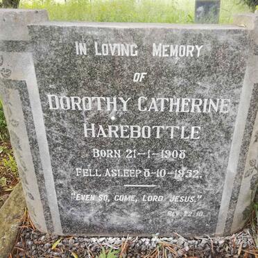 HAREBOTTLE Dorothy Catherine 1908-1952