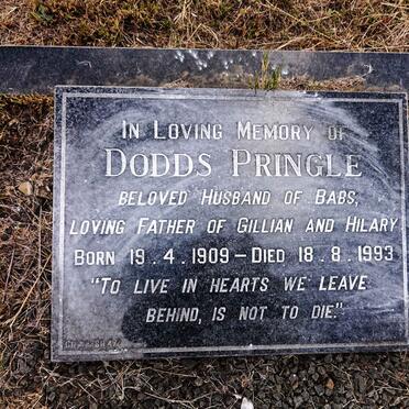 PRINGLE Dodds 1909-1993