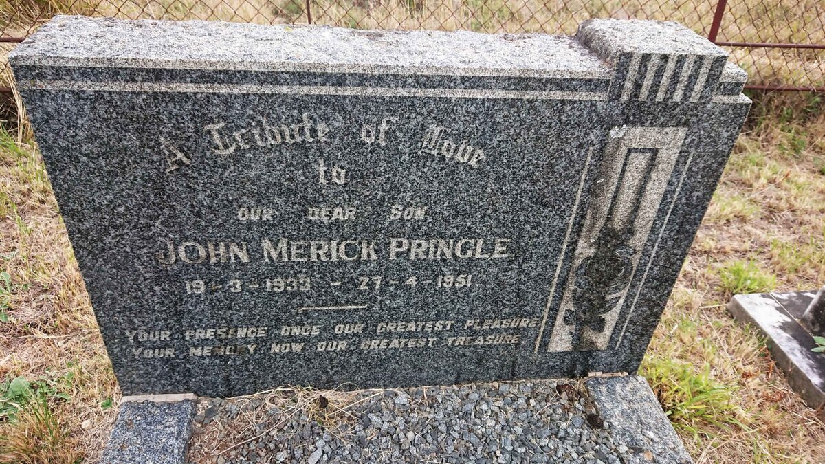 PRINGLE John Merick 1933-1951