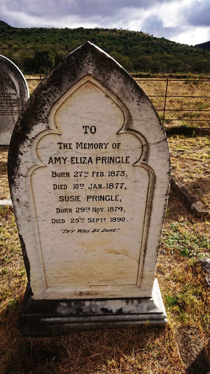PRINGLE Amy Eliza 1873-1877 :: PRINGLE Susie 1874-1890