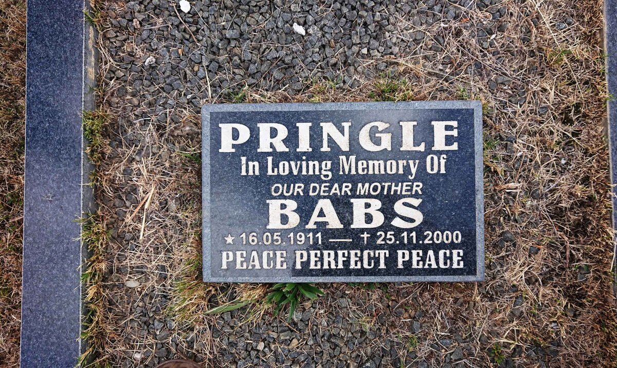 PRINGLE Babs 1911-2000