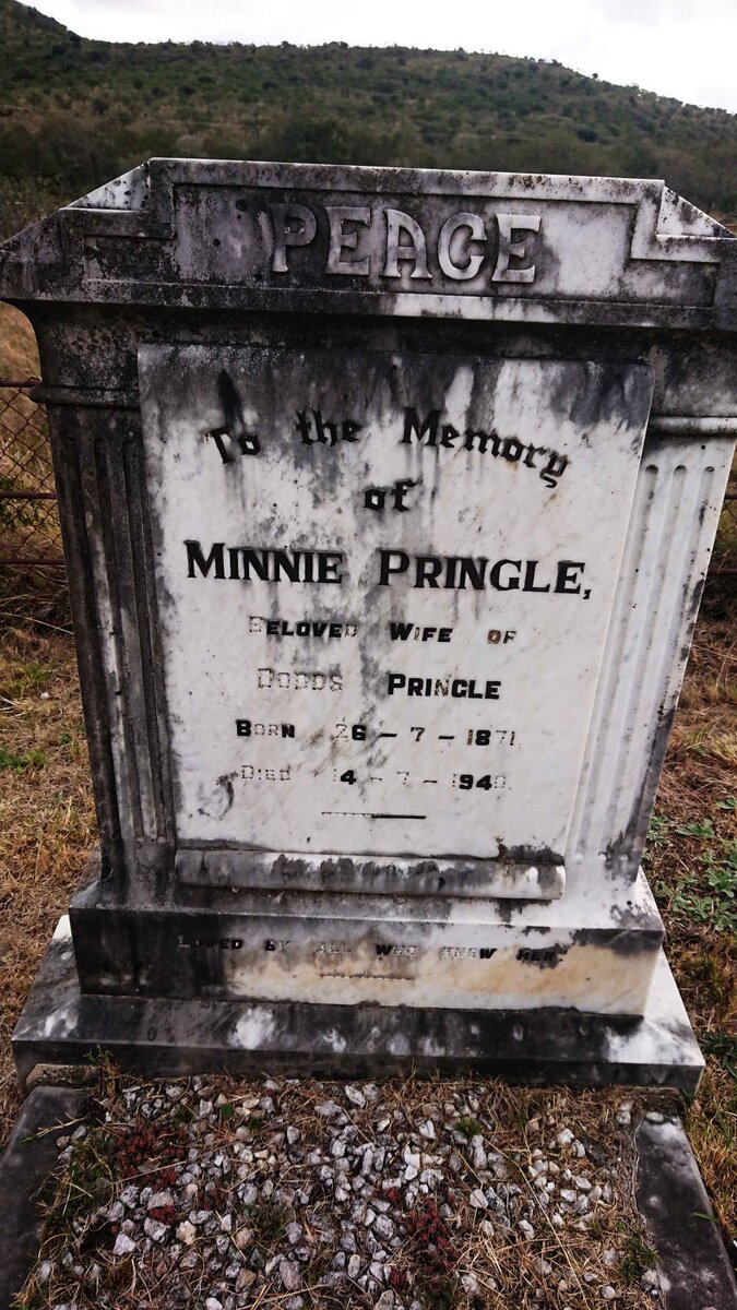 PRINGLE Minnie 1871-1940