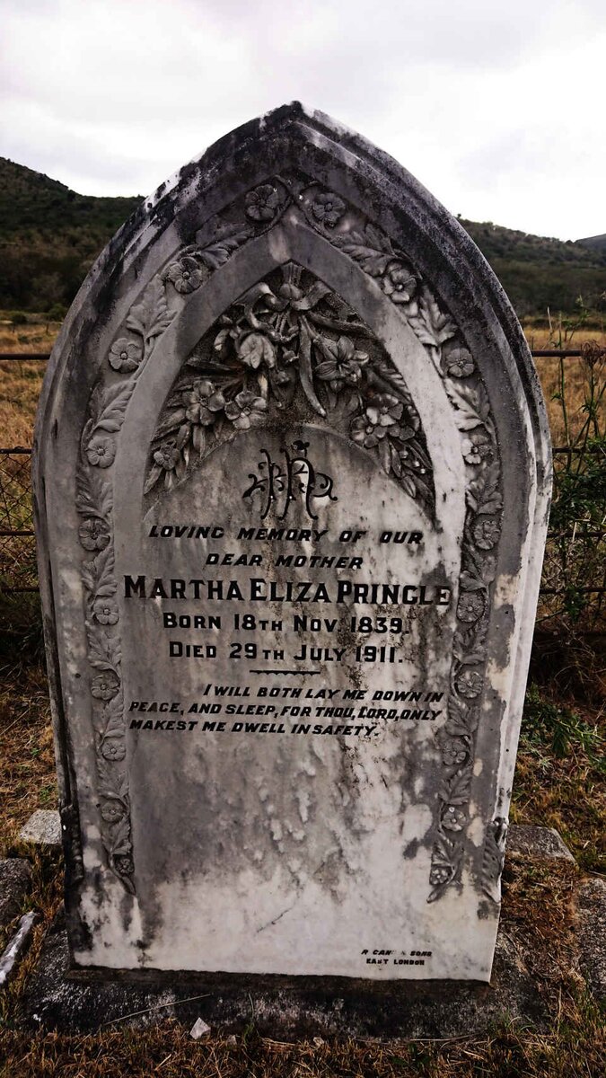 PRINGLE Martha Eliza 1839-1911
