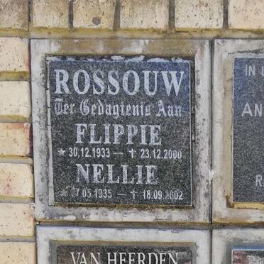 ROSSOUW Flippie 1933-2000 &amp; Nellie 1935-2002