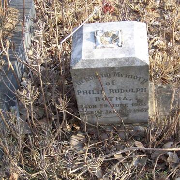 BOTHA Philip Rudolph 1905-1907