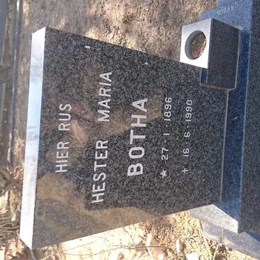 BOTHA Hester Maria 1896-1990