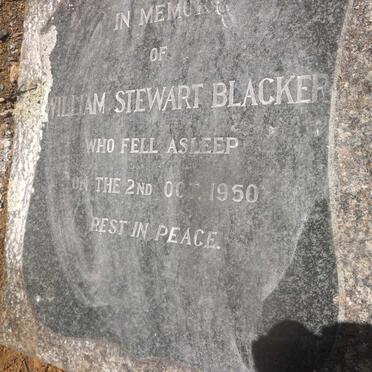 BLACKER William Stewart -1950