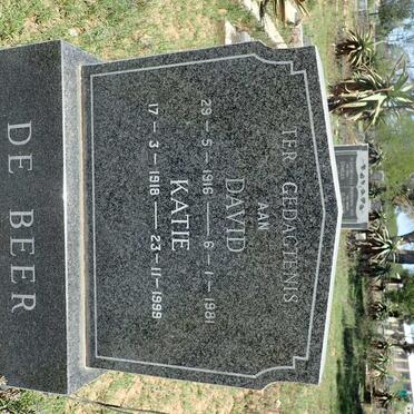 BEER David, de 1916-1981 &amp; Katie 1918-1999