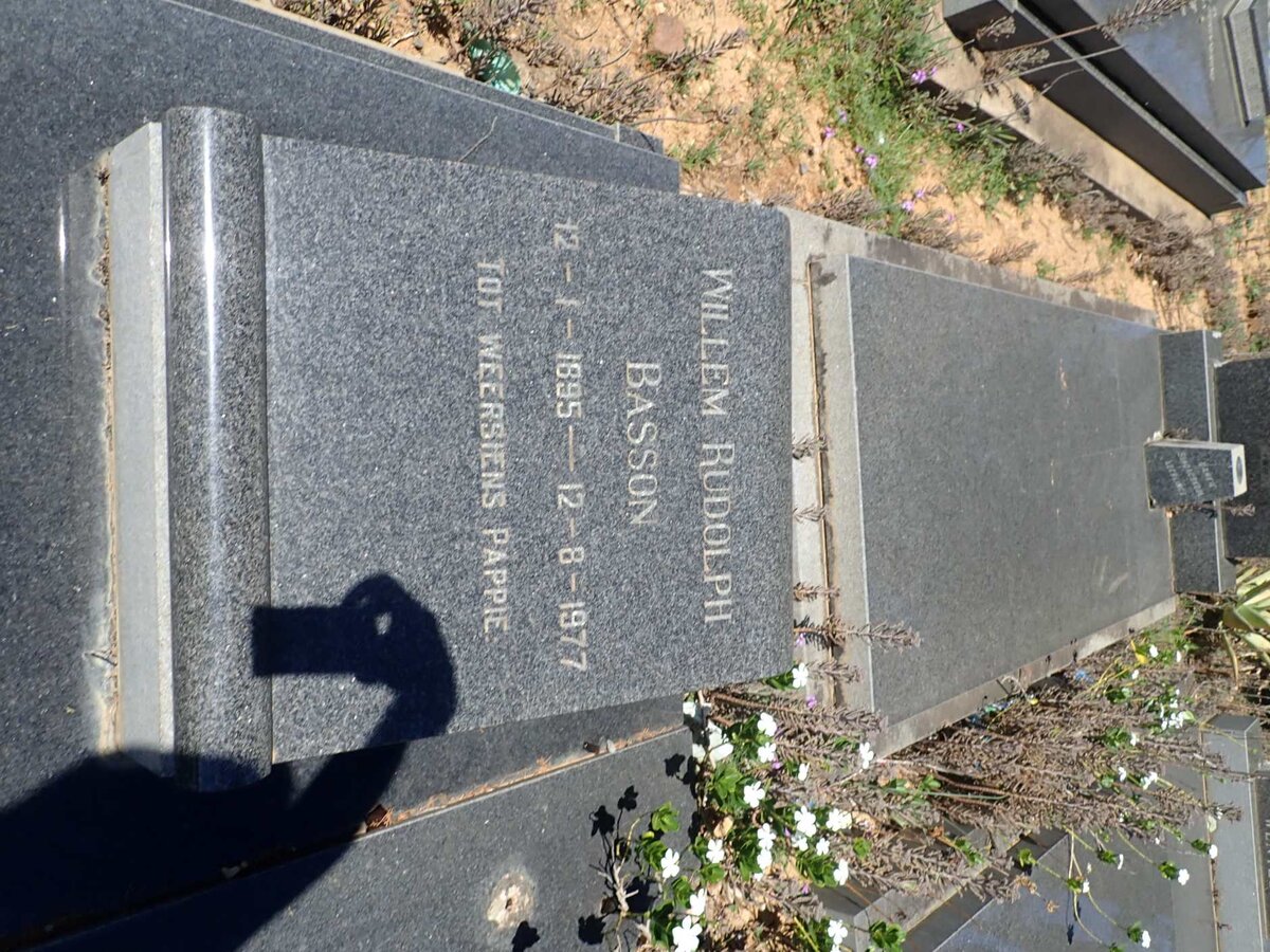 BASSON Willem Rudolph 1895-1977