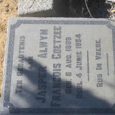 COETZEE Jasper Alwyn Francois 1889-1954 &amp; Annie Elizabeth DRAKE 1896-1967