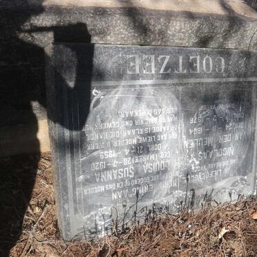 COETZEE Nicolaas van der Meulen 1904-1976 &amp; Louisa Susanna MAREE 1920-1959