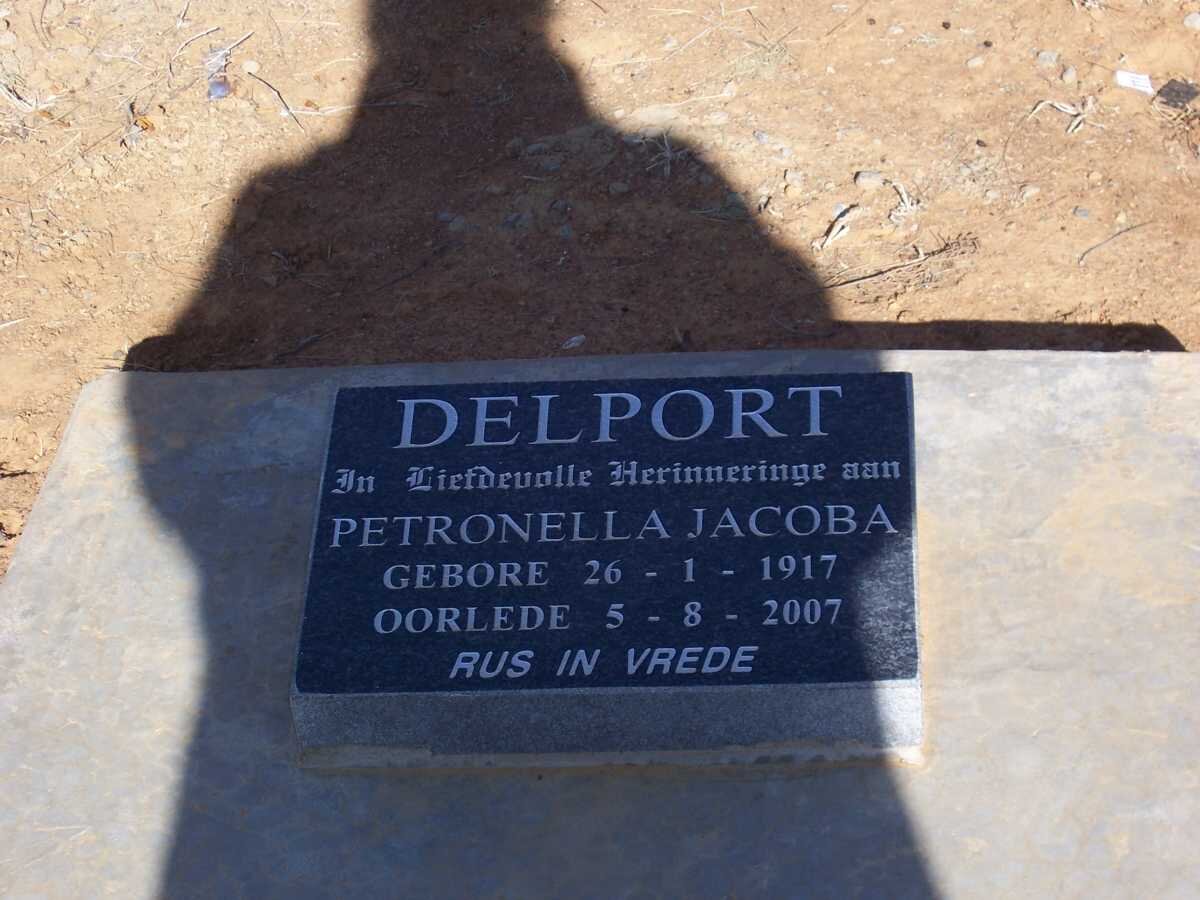 DELPORT Petronella Jacoba 1917-2007