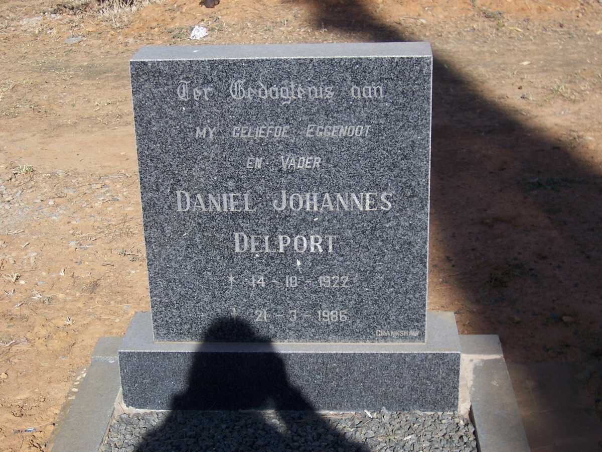 DELPORT Daniel Johannes 1922-1986
