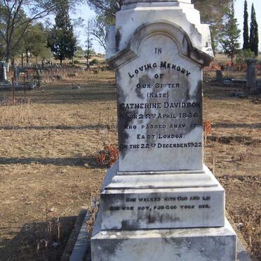 DAVIDSON Catherine 1866-1922