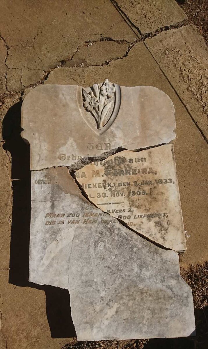 FERREIRA Anna M. nee VAN NIEKERK 1833-1909