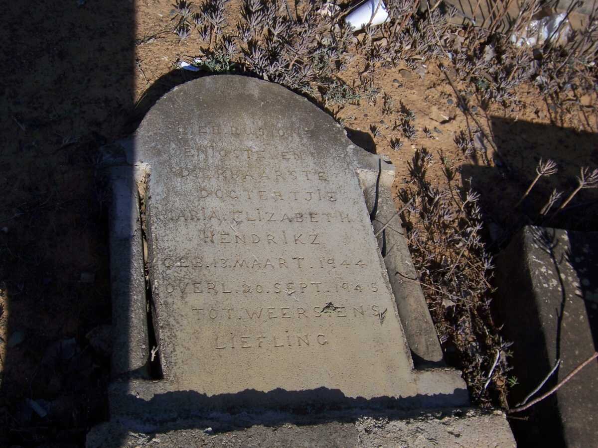 HENDRIKZ Maria Elizabeth 1944-1945