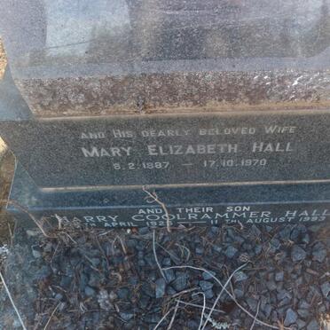 HALL John -1954 &amp; Mary Elizabeth 1887-1970 :: HALL Harry Coolrammer 1925-1993