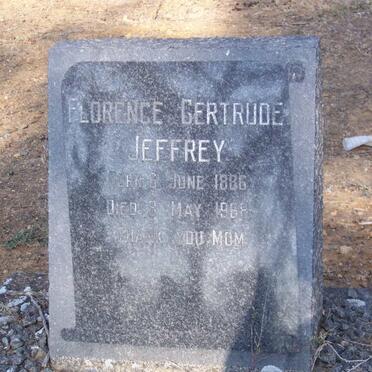 JEFFREY Florence Gertrude 1886-1968