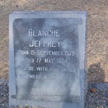 JEFFREY Blanche 1929-1974
