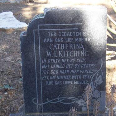 KITCHING Catharina W.I.