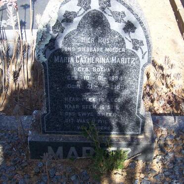 MARITZ Maria Catherina nee BOTHA 1894-1958
