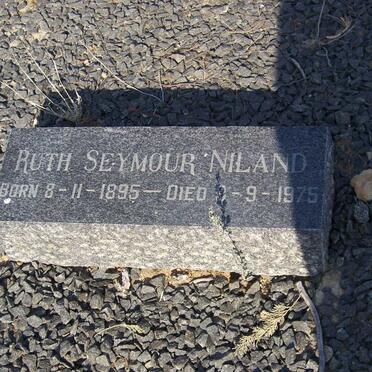 NILAND Ruth Seymour 1895-1975