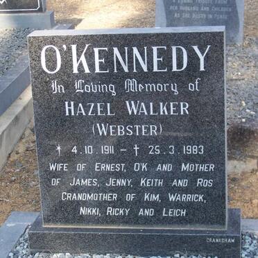 O'KENNEDY Hazel Walker nee WEBSTER 1911-1983