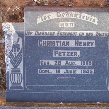 PETZER Christian Henry 1885-1945