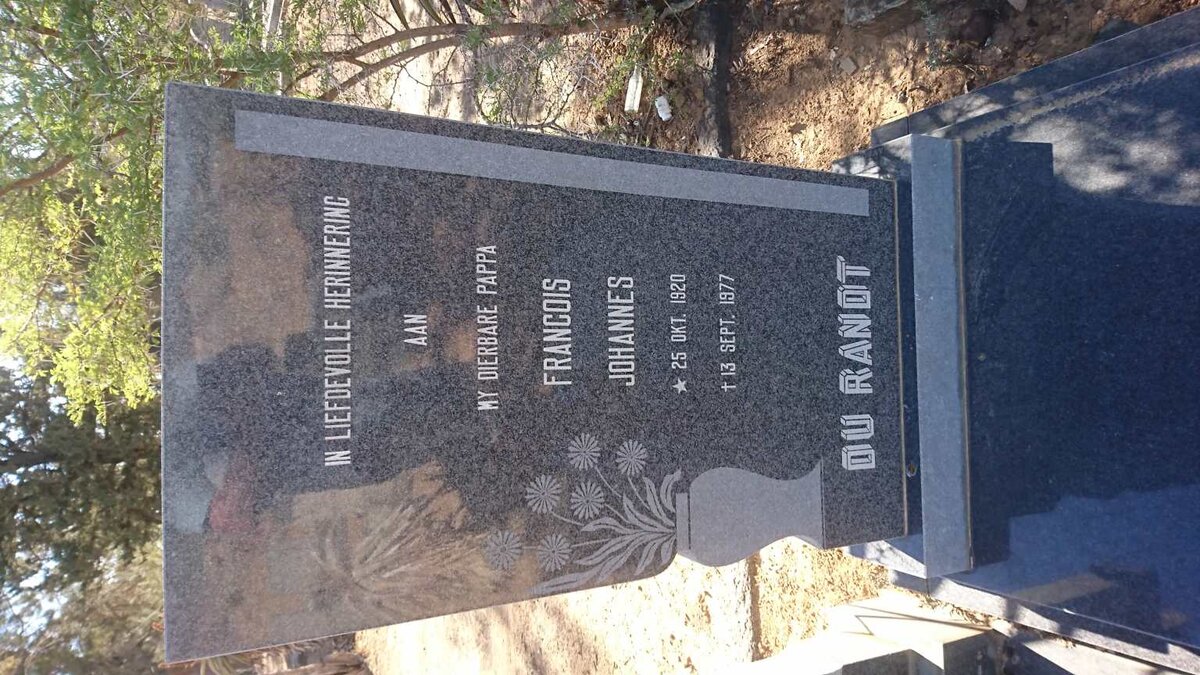 RANDT Francois Johannes, du 1920-1977