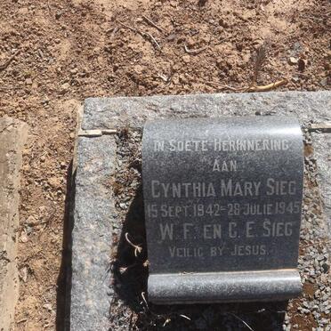 SIEG Cynthia Mary 1942-1945