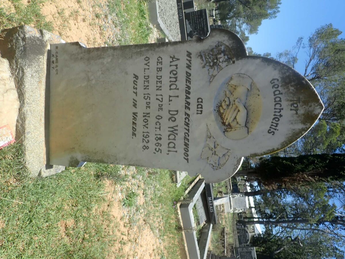 WAAL Arend L., de 1865-1928