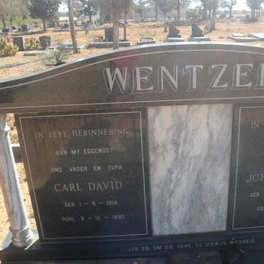 WENTZEL Carl David 1914-1990 &amp; Johanna Maria MARX 1913-2011