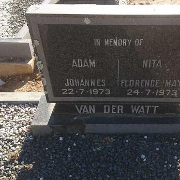 WATT Adam Johannes, van der -1973 &amp; Nita Florence May -1973