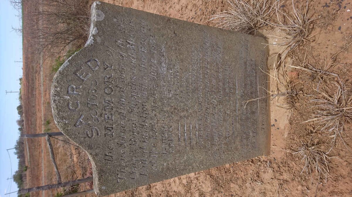 1. Memorial headstone - Royal Sappers &amp; Miners killed 1852_1