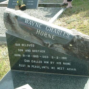 HORNE Wayne Charles 1965-1981