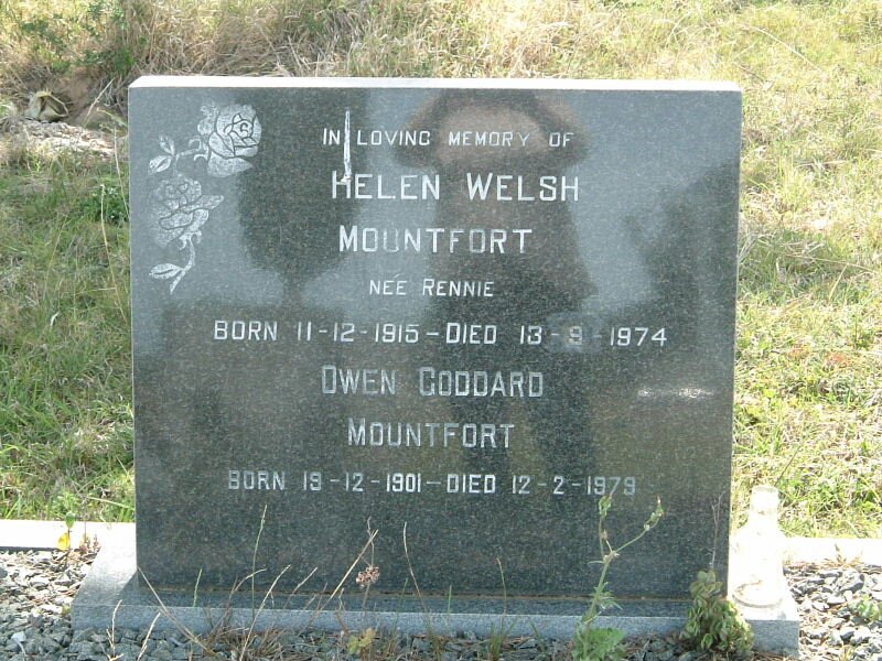 MOUNTFORT Owen Goddard 1901-1979 &amp; Helen Welsh RENNIE 1915-1974
