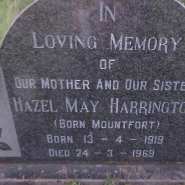 HARRINGTON Hazel May nee MOUNTFORT 1919-1969