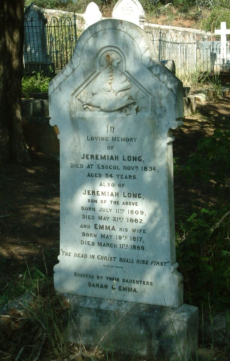 LONG Jeremiah -1834 :: LONG Jeremiah 1809-1882 &amp; Emma 1817-1869