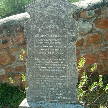 EYRE Peter -1917 &amp; Grace Elizabeth MELLOR