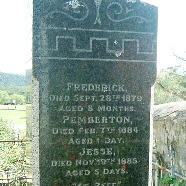 KING Frederick - 1879 :: KING Pemberton -1884 :: KING Jesse -1885