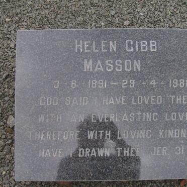 MASSON Helen Gibb 1891-1988