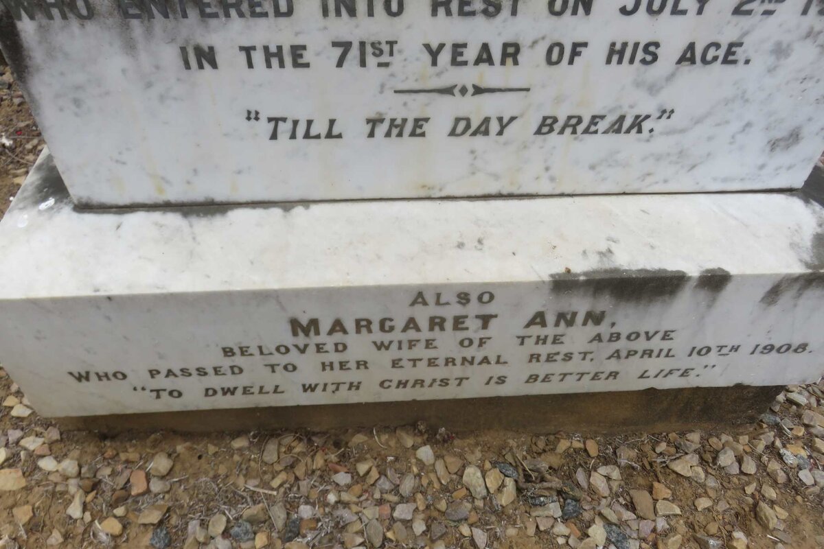 MATTHEWS William Henry Dawson -190?  &amp; Margaret Ann -1908